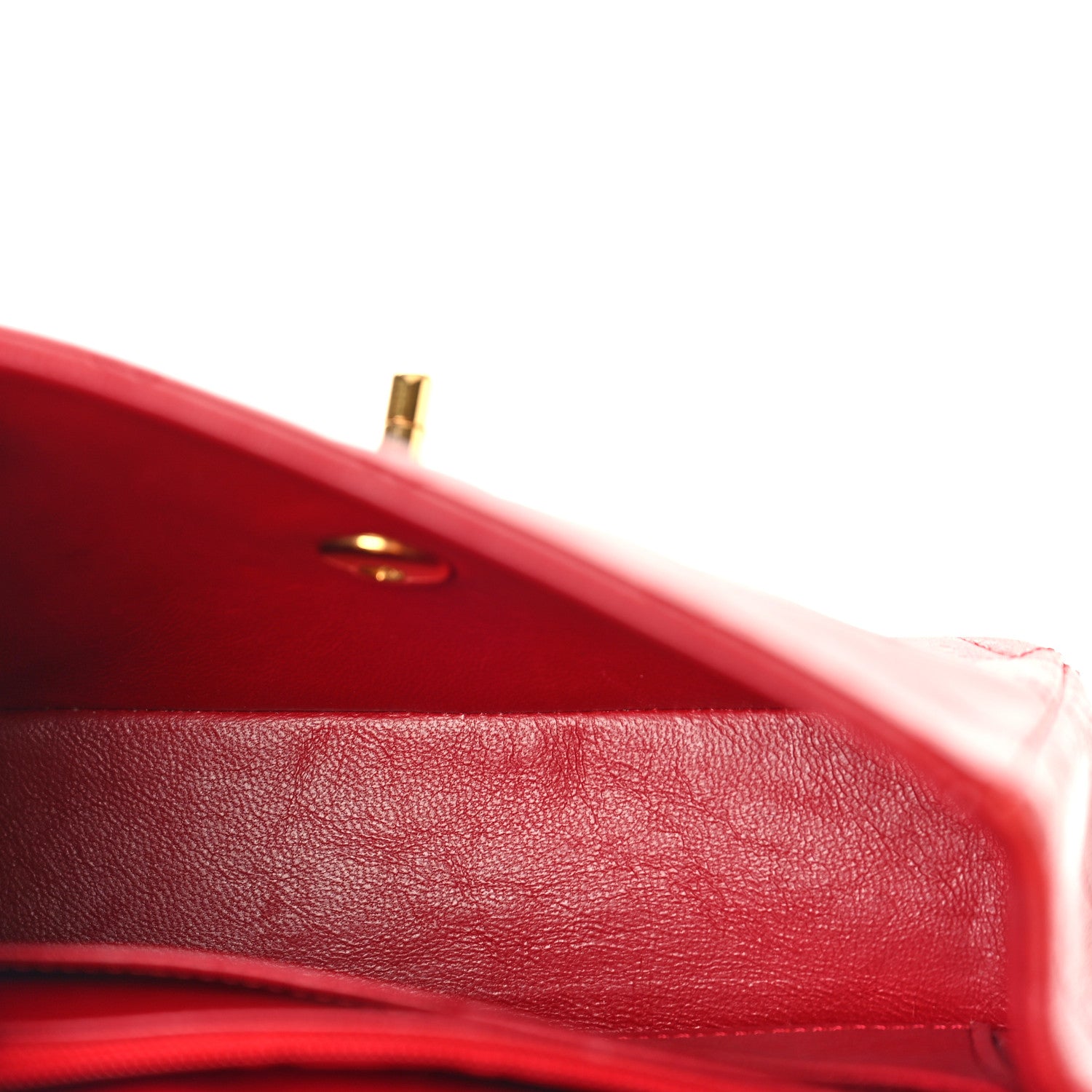 Chanel Lambskin Quilted Mini Square Flap Red 5 of 9
