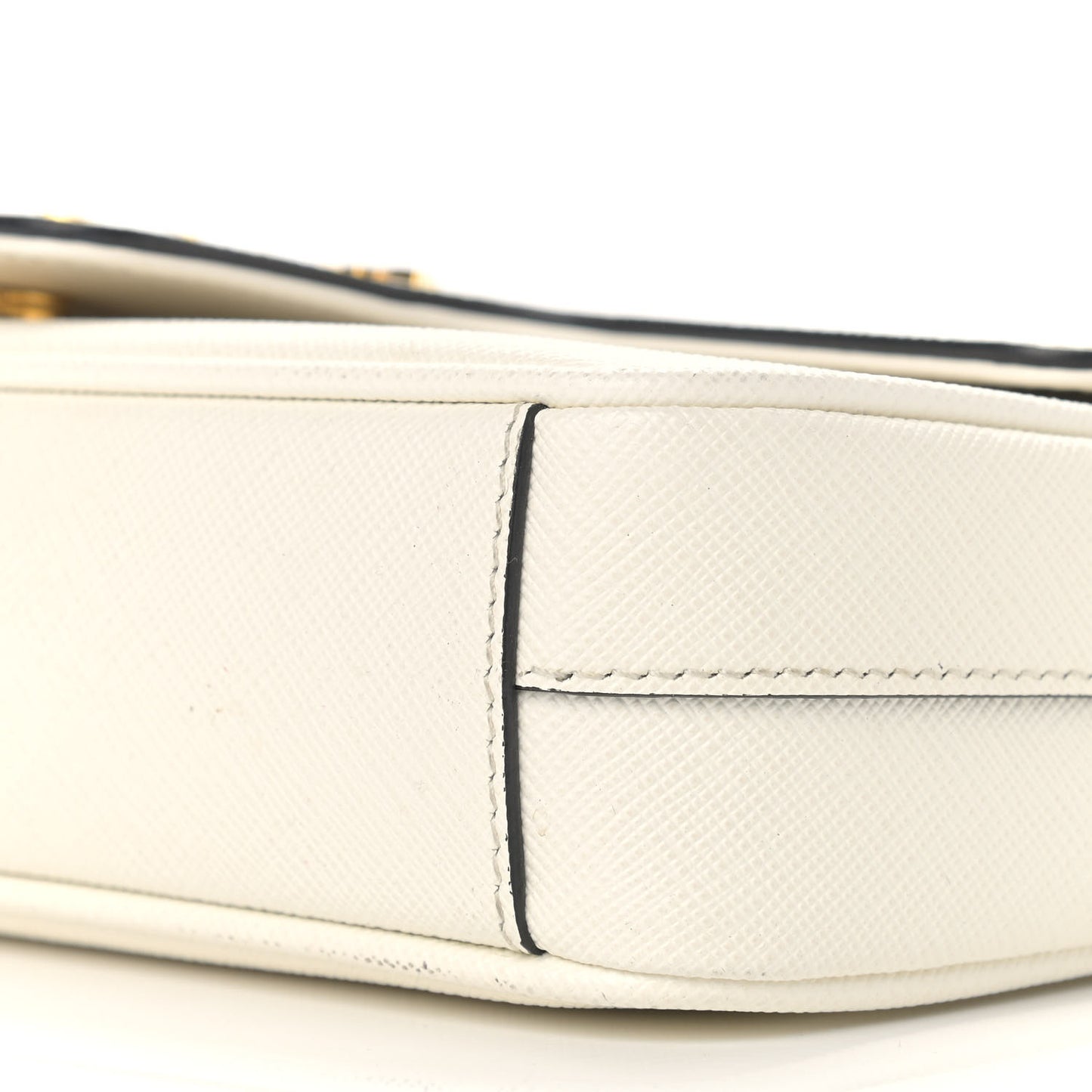 Saffiano Flap Shoulder Bag Talco