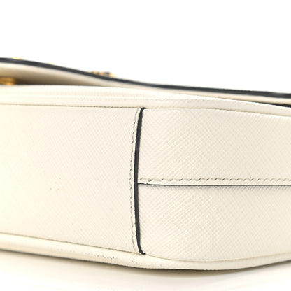 Prada Saffiano Flap Shoulder Bag Talco 8 of 12