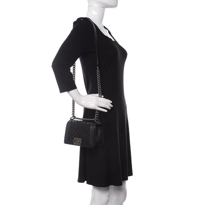 Chanel Caviar Quilted Small Boy Flap Black 2 of 11
