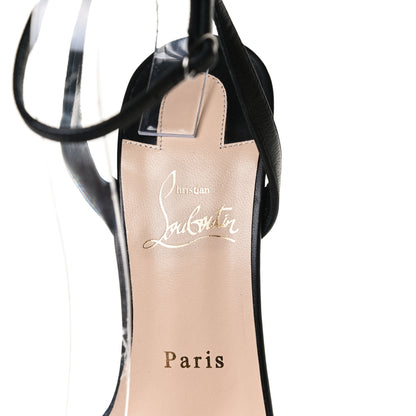 Christian Louboutin Nappa Loubi Girl 100 Sandals 38.5 Black 10 of 12