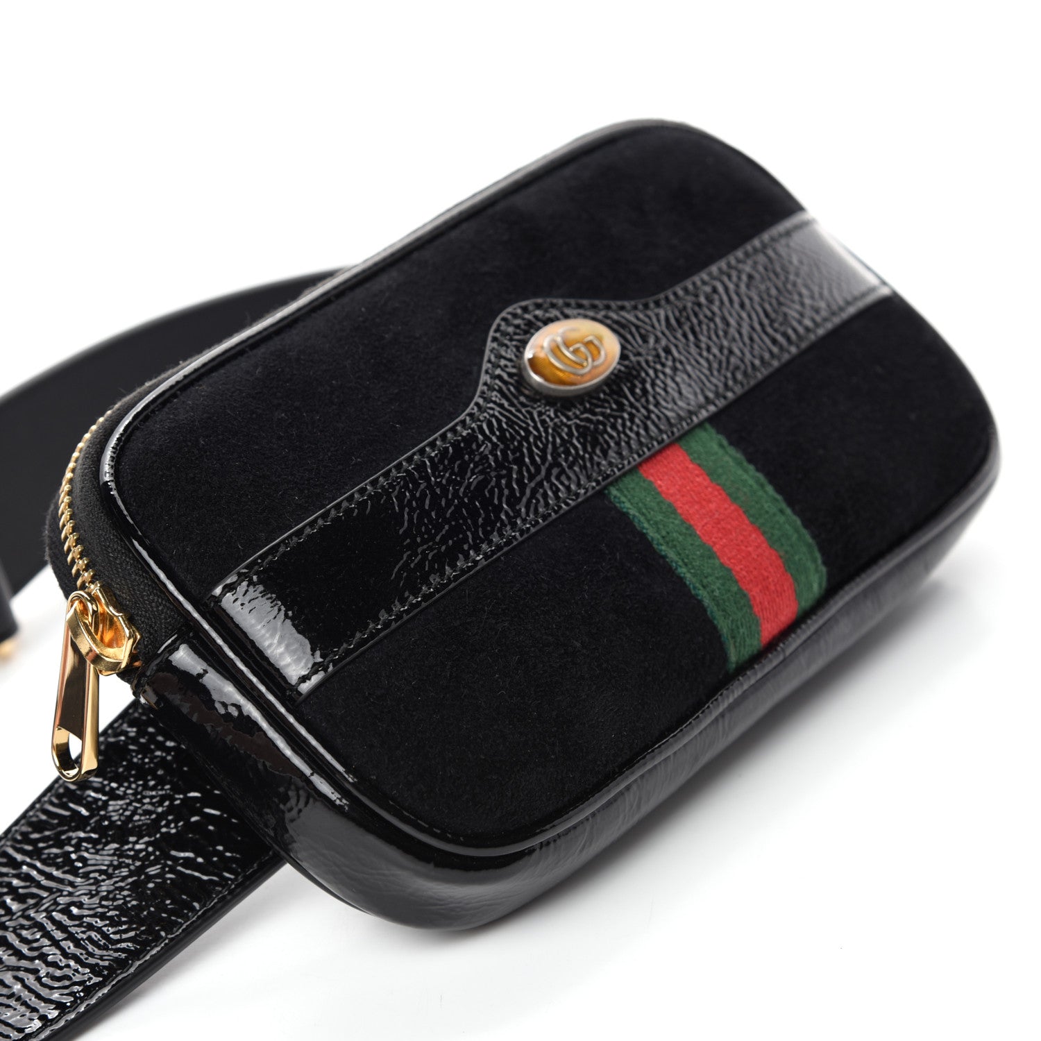 Gucci Suede Patent Ophidia Belted iPhone Case 85 34 Black 4 of 11
