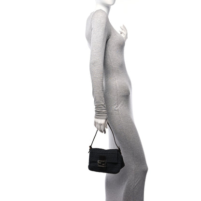 Fendi Velvet Zucchino Suede Mini Mama Baguette Grigio Testa di Moro Grigio Testa di Moro 2 of 12