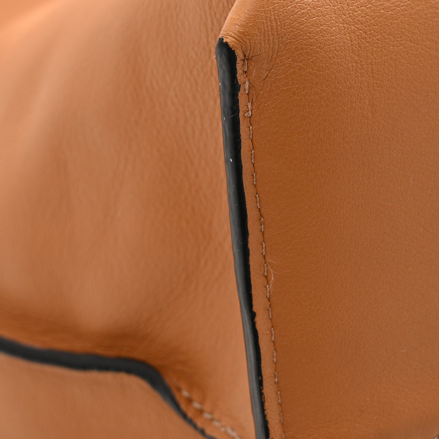 Calfskin Flamenco Knot XL Shoulder Bag Warm Desert
