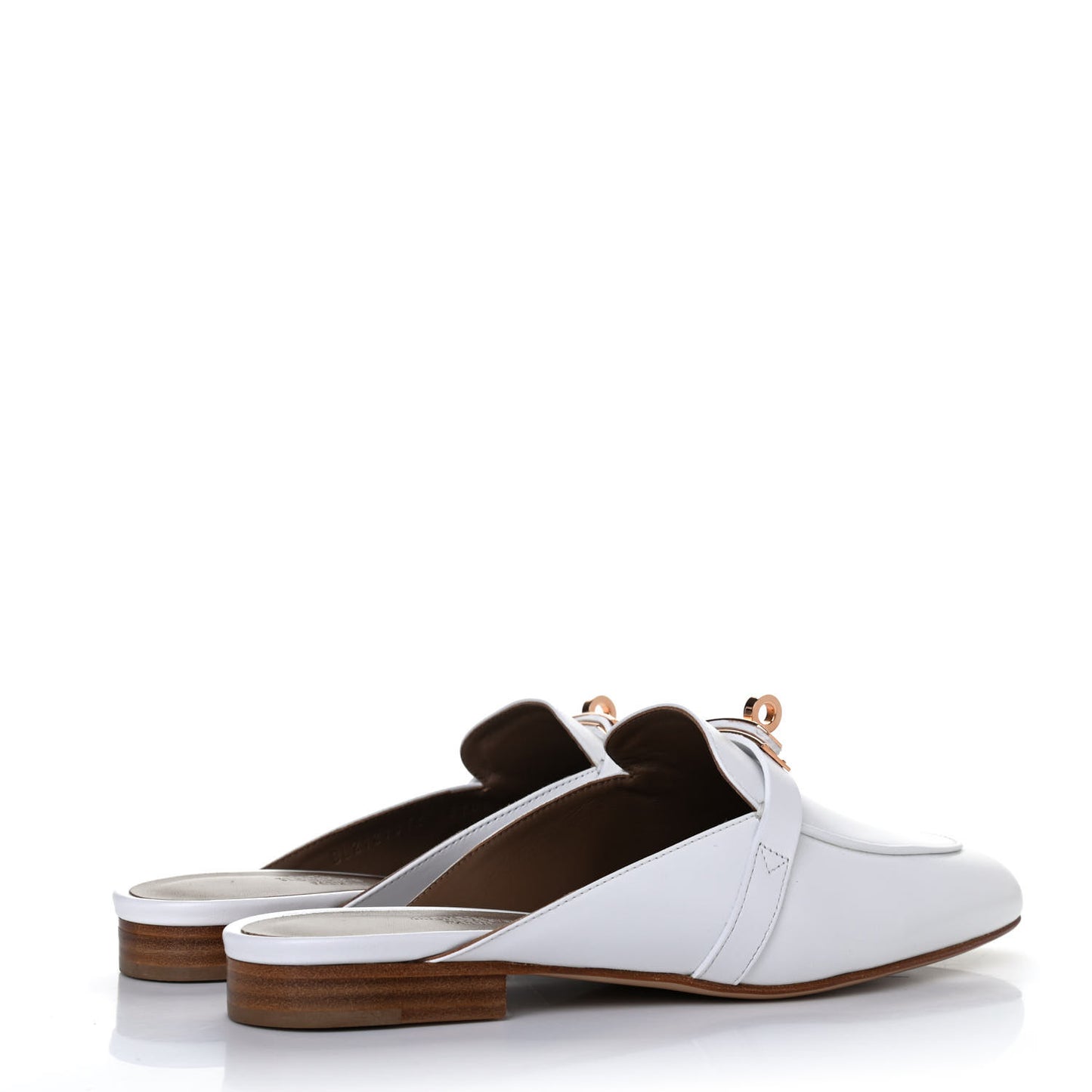 Calfskin Oz Mules 37 White
