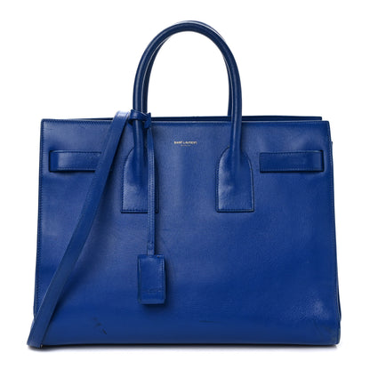 Saint Laurent Calfskin Small Sac De Jour Blue Majorelle 1 of 11