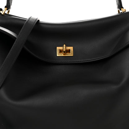 Balenciaga Natural Smooth Calfskin Medium Rodeo Top Handle Handbag Black 9 of 12