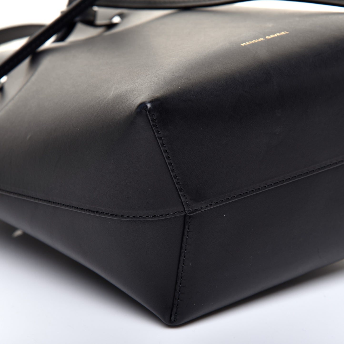 Calfskin Mini Bucket Bag Black Blu