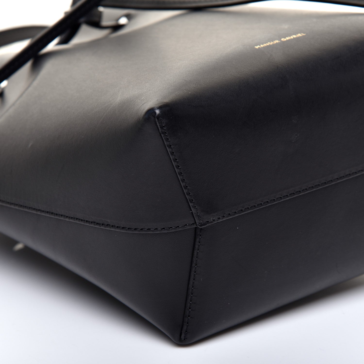 Mansur Gavriel Calfskin Mini Bucket Bag Black Blu 6 of 9