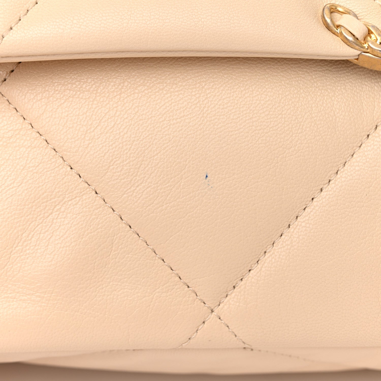 Chanel Goatskin Quilted Large Chanel 19 Flap Beige 11 of 11