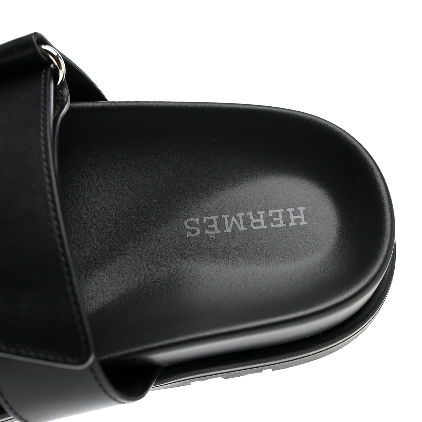 Calfskin Womens Chypre Sandals 35.5 Black
