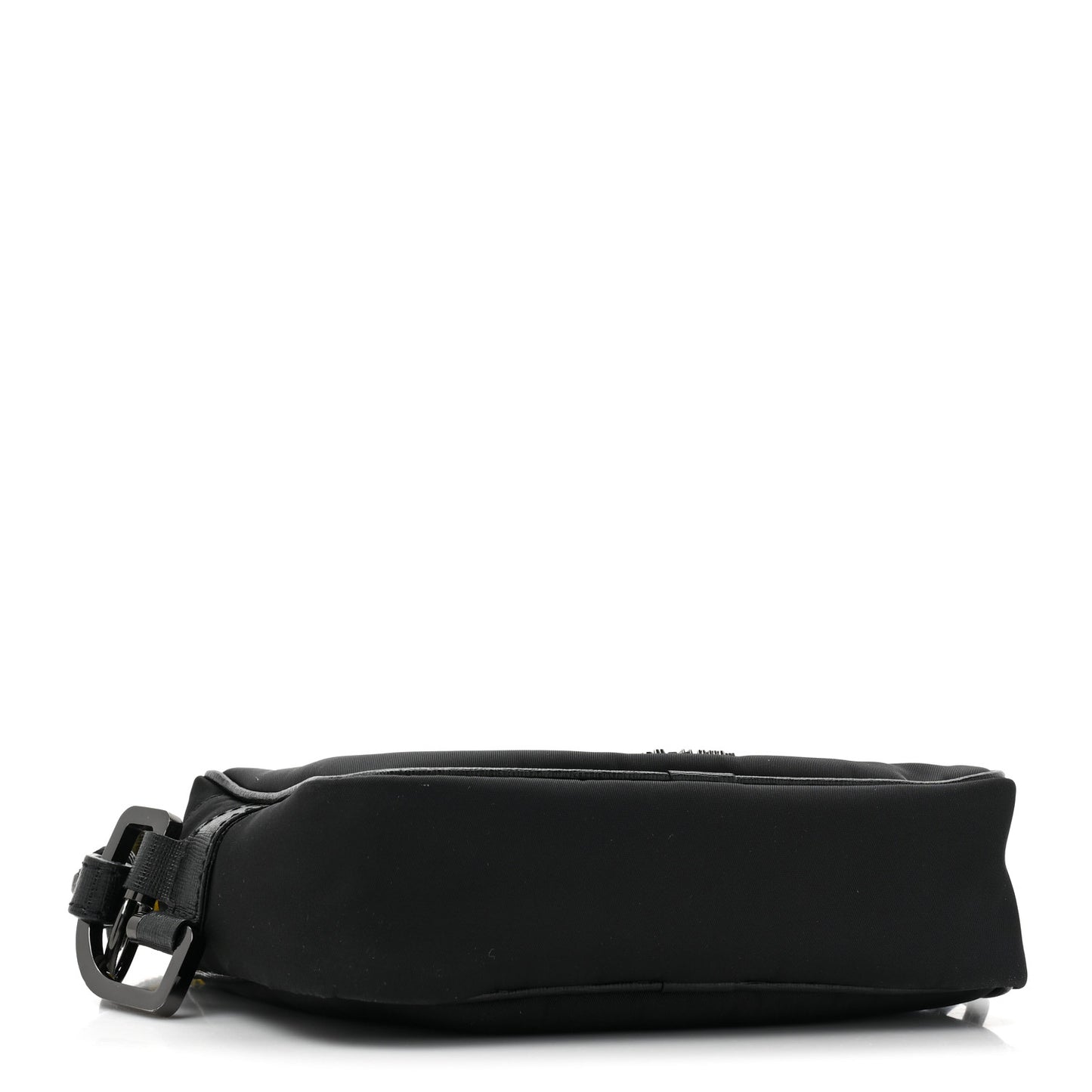 Nylon Logo Print Crossbody Bag Black