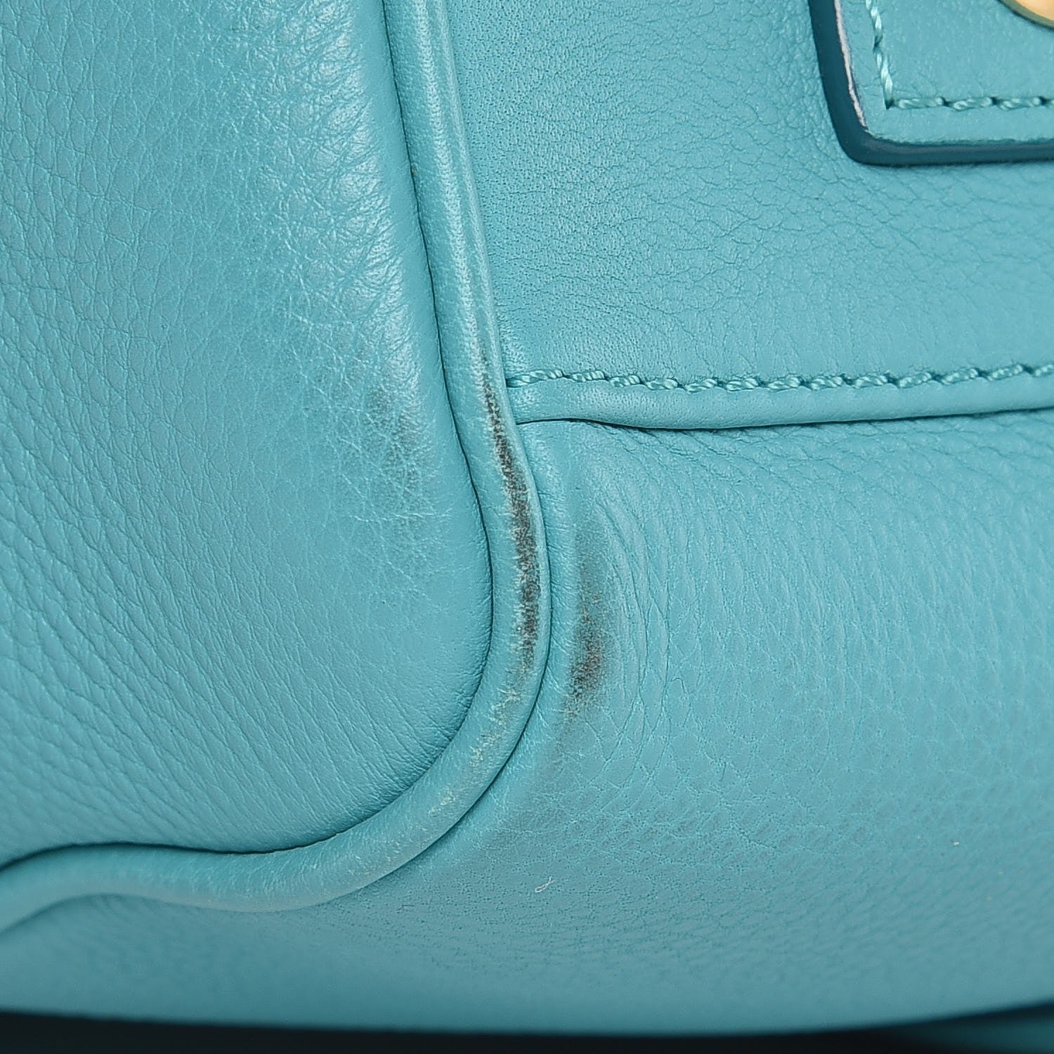 Louis Vuitton Veau Cachemire SC Bag PM Turquoise 9 of 14