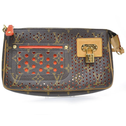 Louis Vuitton Monogram Perforated Pochette Accessories Bag Orange 1 of 10