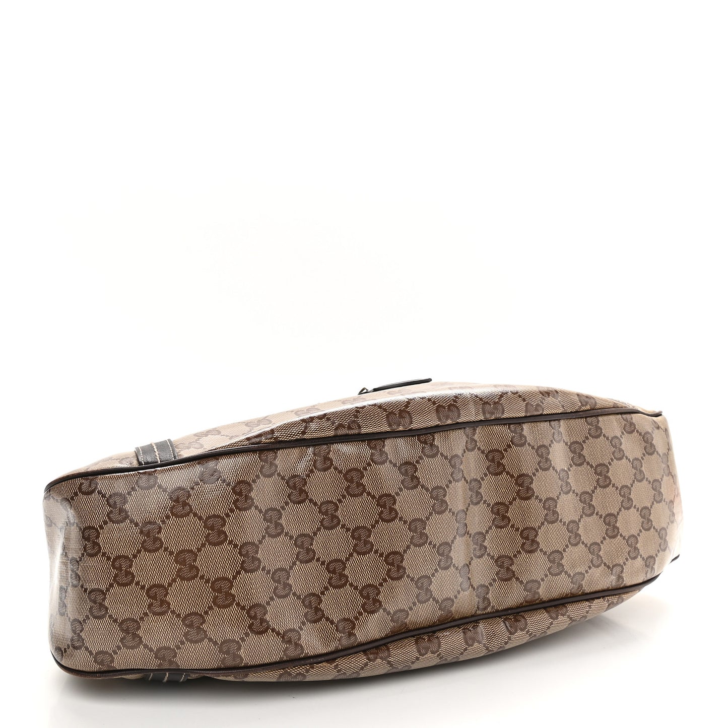 Crystal Monogram Duchessa Flap Shoulder Bag Dark Brown