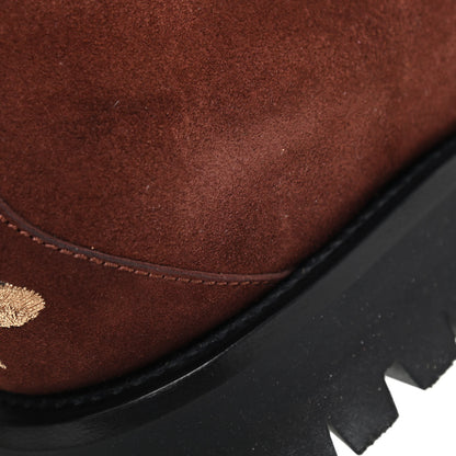 Gucci Suede Shearling Mens Harald Horsebit Ankle Boots 11 Light Brown Butterscotch 12 of 13