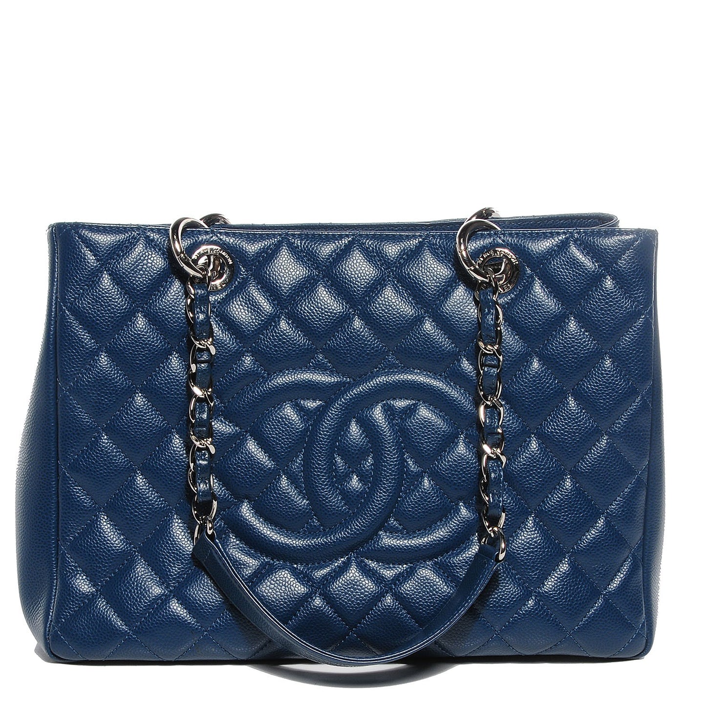 Caviar Grand Shopping Tote GST Dark Blue