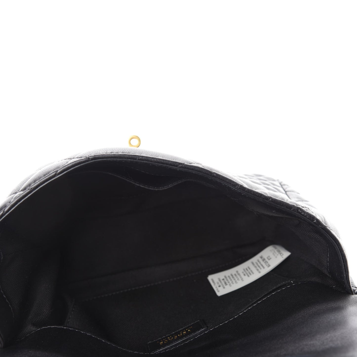 Nappa Quilted Barocco Print Icon Shoulder Bag Black