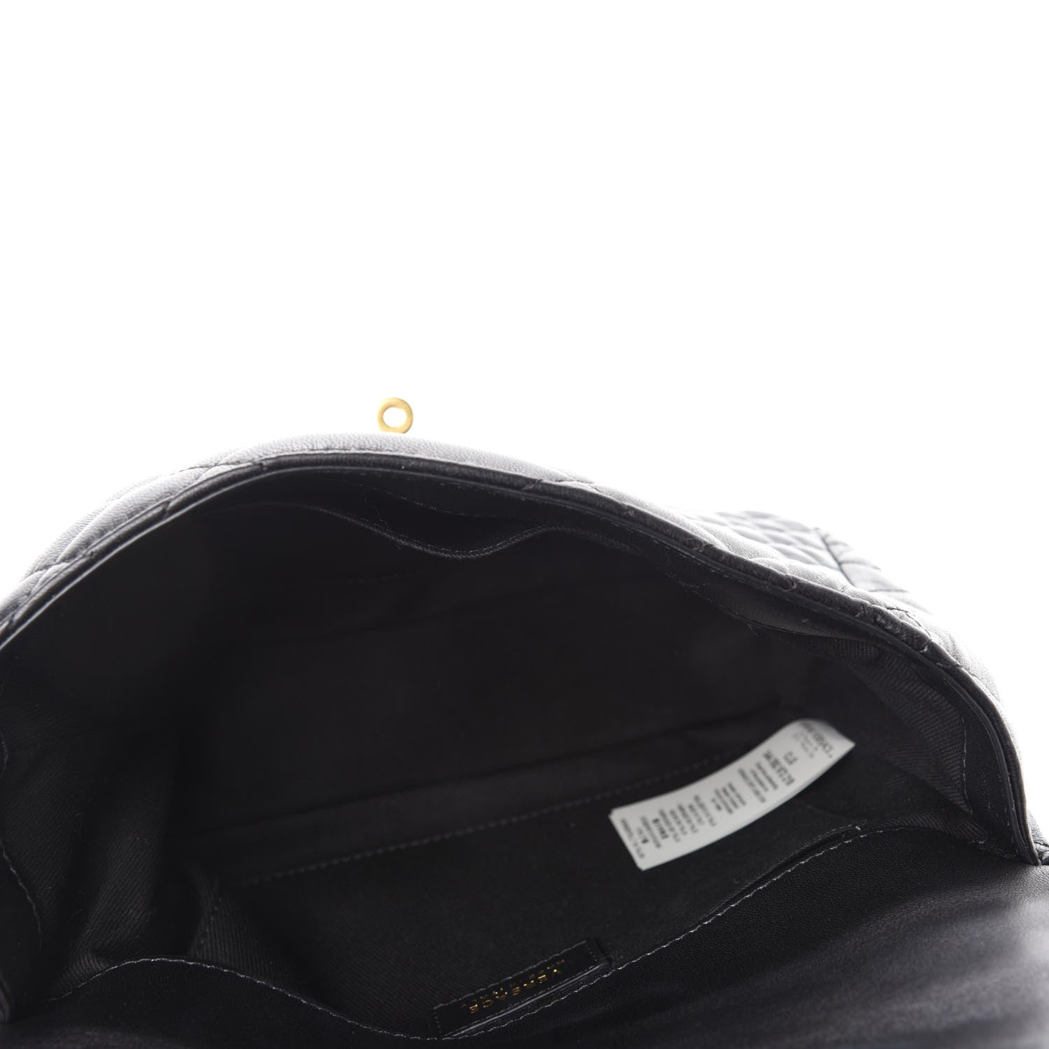 Versace Nappa Quilted Barocco Print Icon Shoulder Bag Black 5 of 9