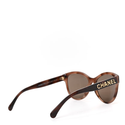 Chanel Acetate Pantos Logo Sunglasses 5458 Tortoise Brown 4 of 7
