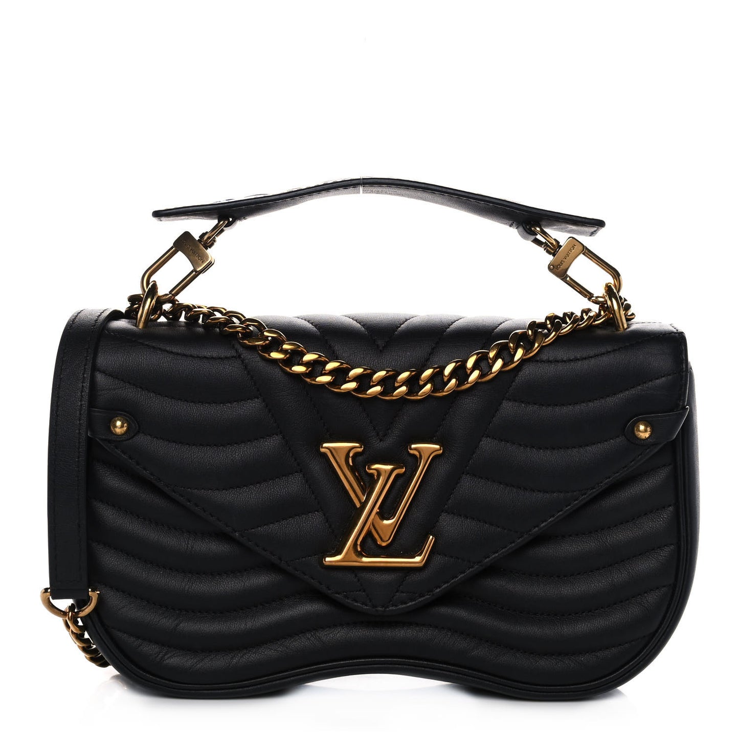 Calfskin New Wave Chain MM Black
