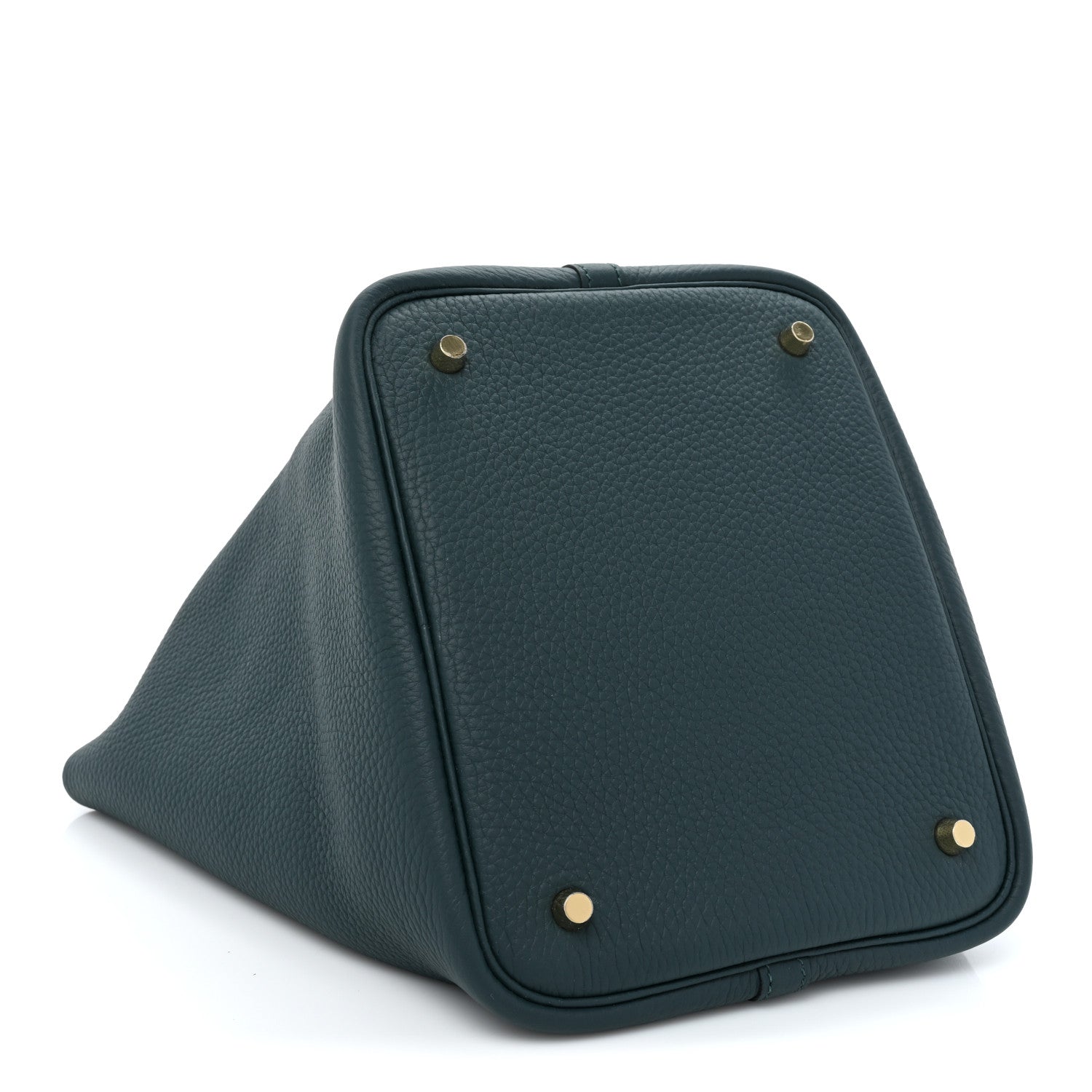 Hermes Taurillon Clemence Picotin Lock 22 MM Vert Cypress 4 of 9