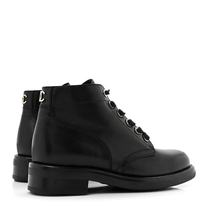 Chanel Calfskin Short Boots 36.5 Black 5 of 12