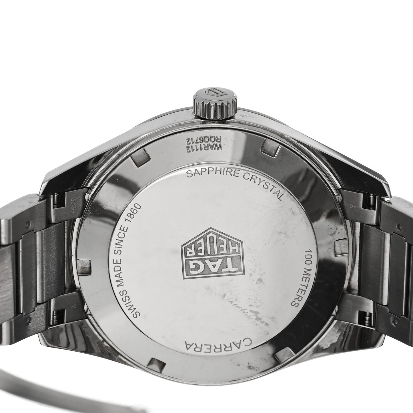 Stainless Steel 39mm Carrera Quartz Watch Blue WAR1112