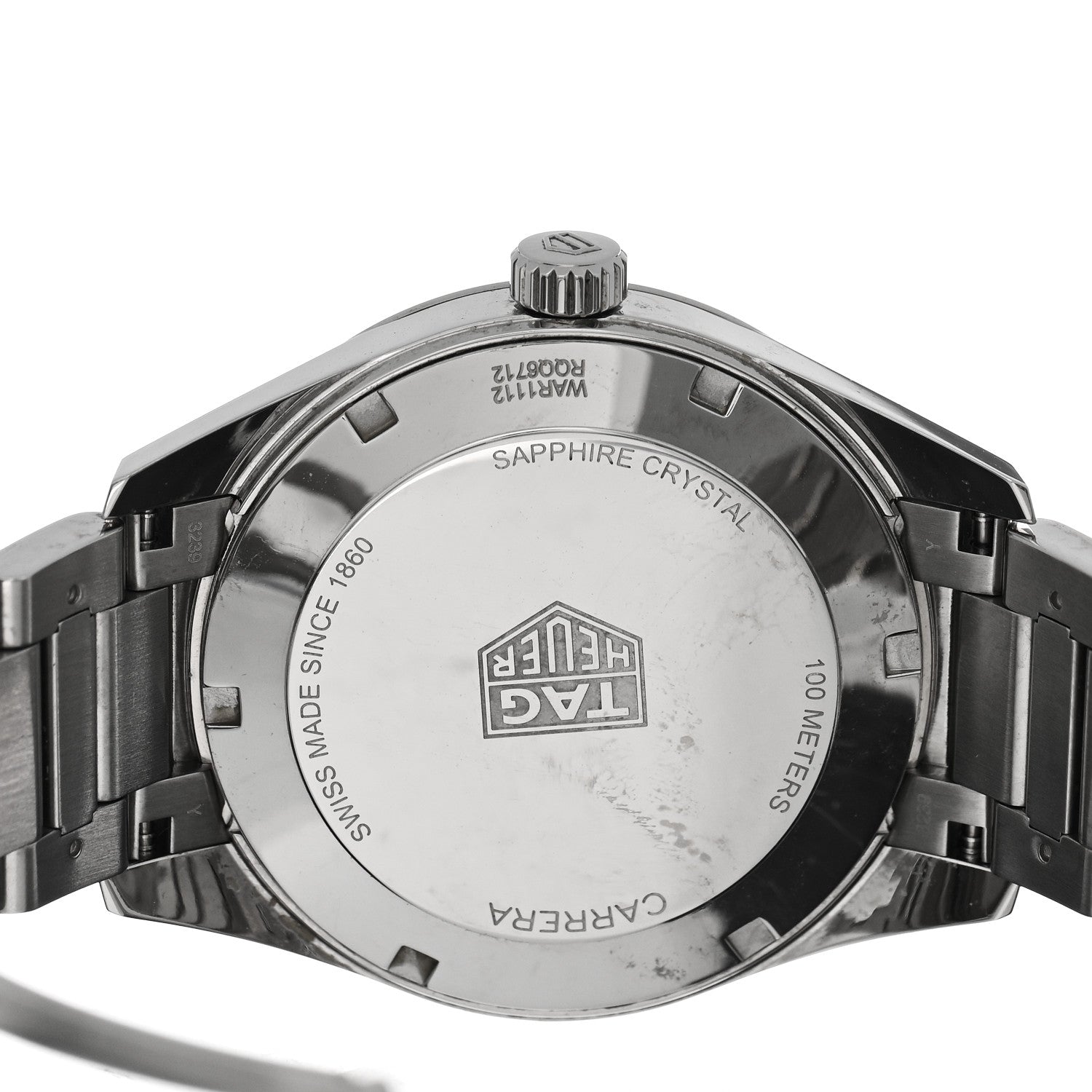 Tag Heuer Stainless Steel 39mm Carrera Quartz Watch Blue WAR1112 4 of 5