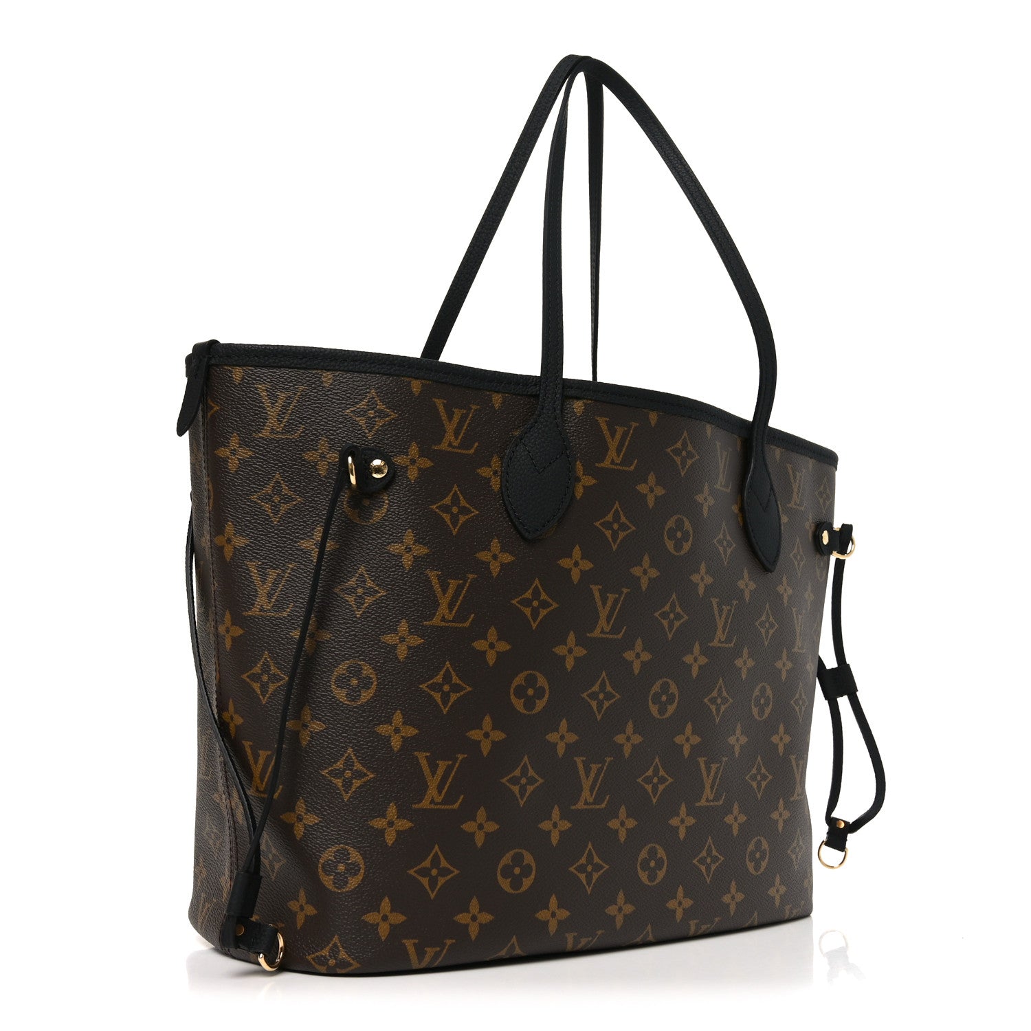 Louis Vuitton Monogram Calfskin Neo Neverfull Inside Out MM Black 5 of 17