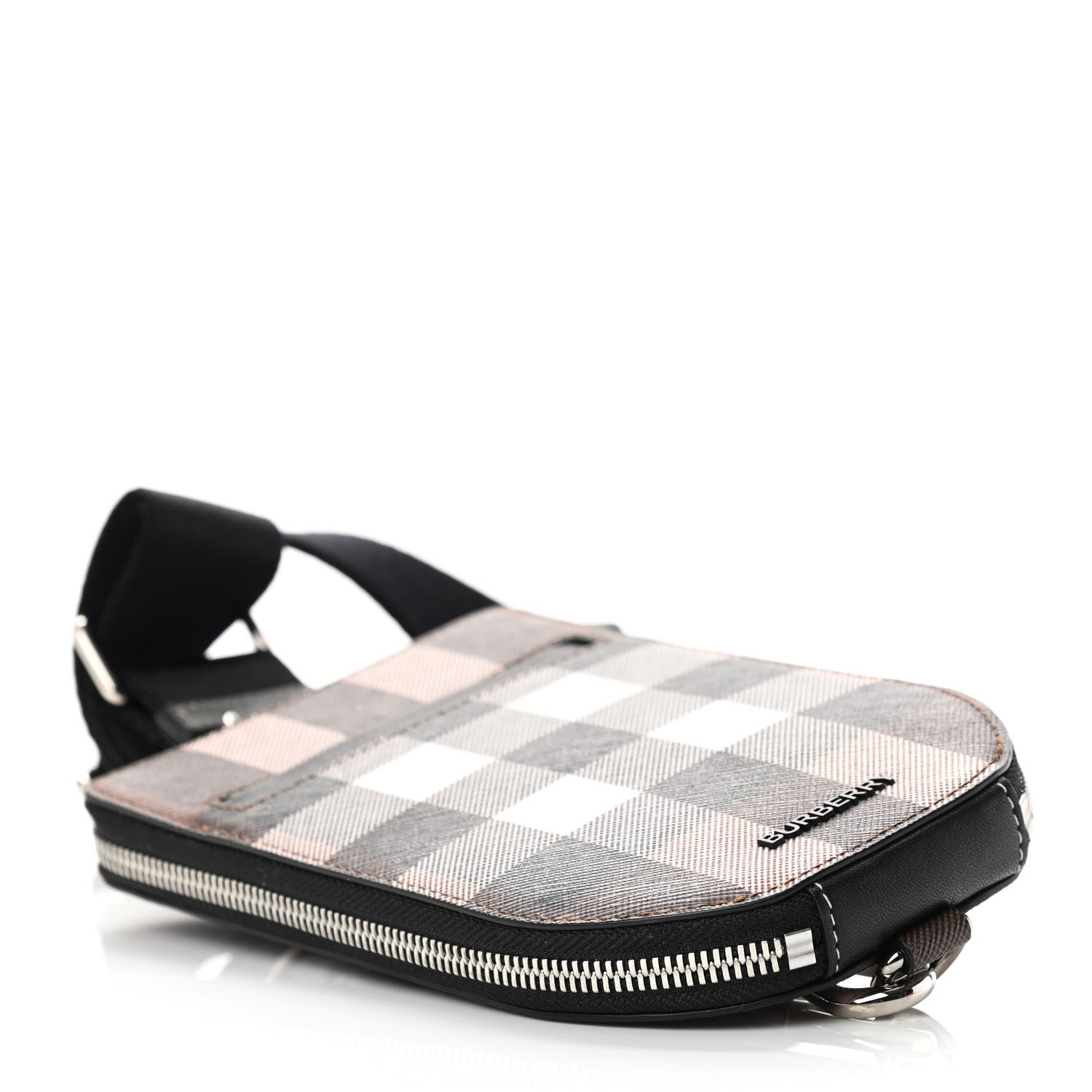 Burberry E-Canvas Giant Check Pouch Dark Birch 4 of 11
