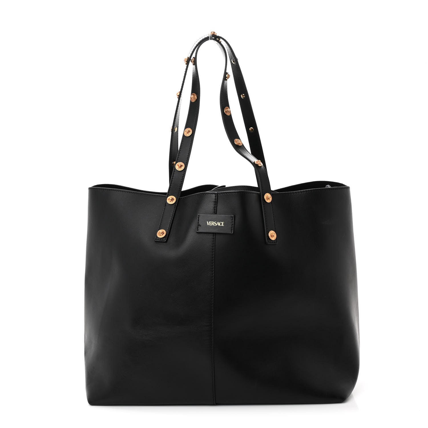 Versace Calfskin Palazzo Tote Black 1 of 13