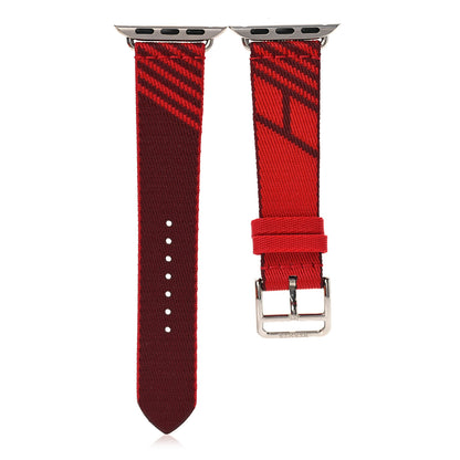 Hermes Nylon Weave Apple Watch Single Tour Band 40mm Rouge De Coeur Rouge H 1 of 8