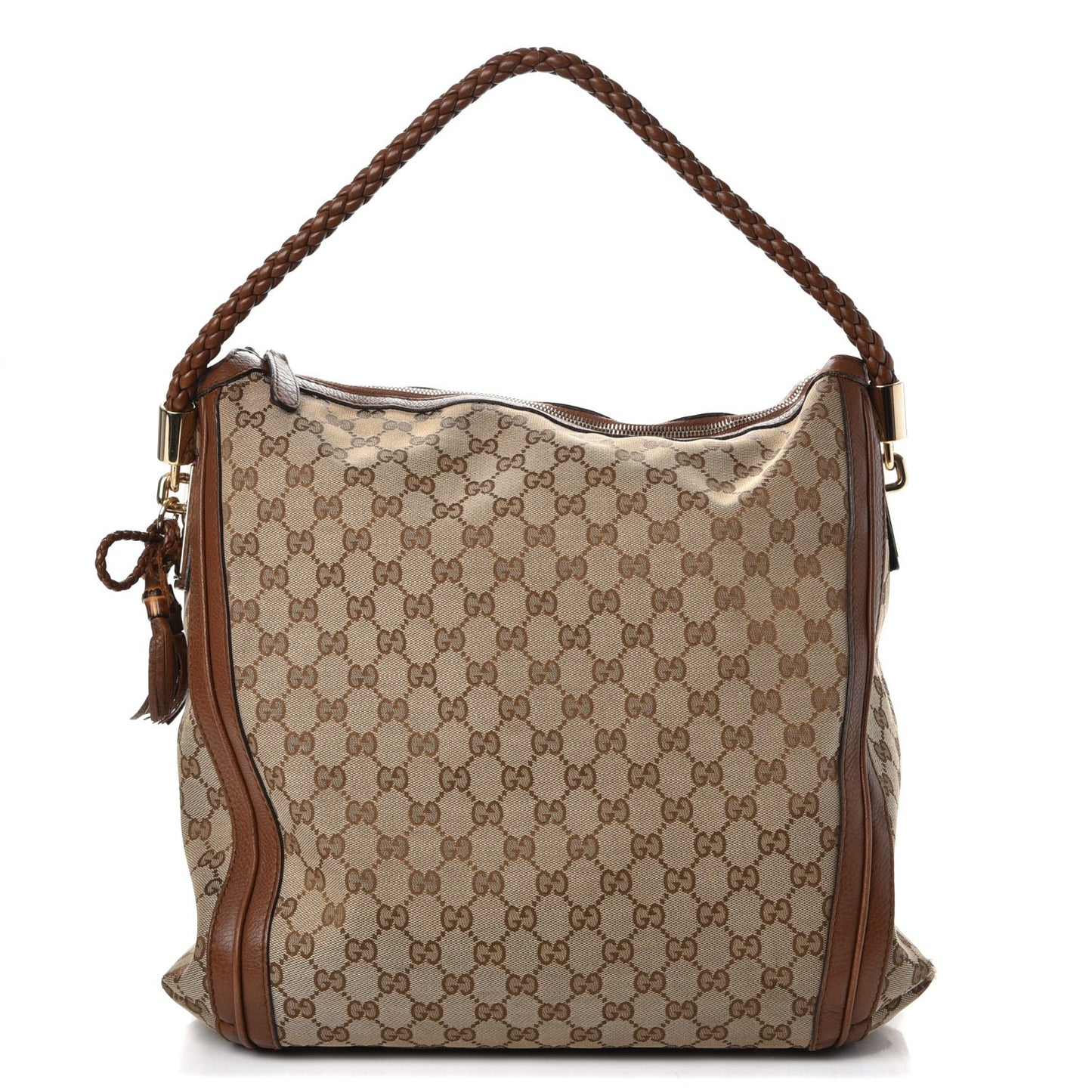 Monogram Cellarius Calfskin Large Bella Hobo Beige Ebony Cuir