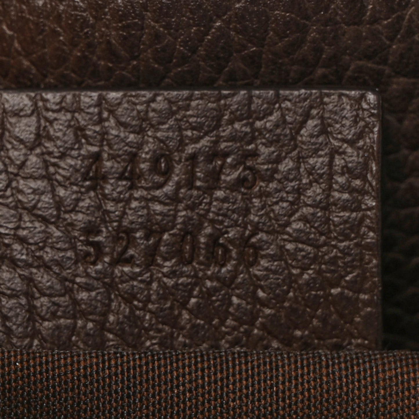 Monogram Dollar Calfskin O Drawstring Backpack Beige Ebony Testa di Moro Dark Chocolate