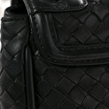Bottega Veneta Nappa Intrecciato Rialto Shoulder Bag Black 10 of 11