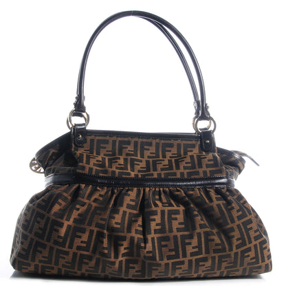 Fendi Zucca Large Chef Shopper Tote Tobacco 1 of 10