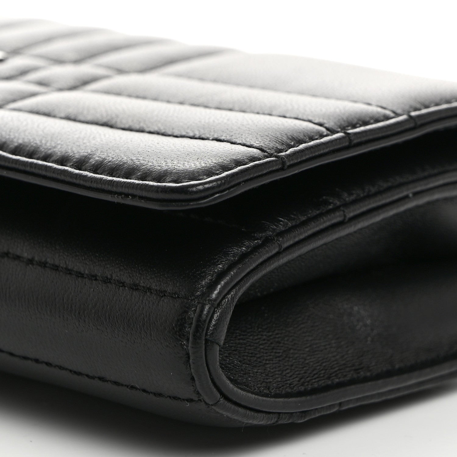 Burberry Lambskin Quilted Lola Chain Wallet Black 10 of 10
