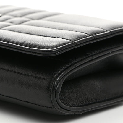 Burberry Lambskin Quilted Lola Chain Wallet Black 10 of 10