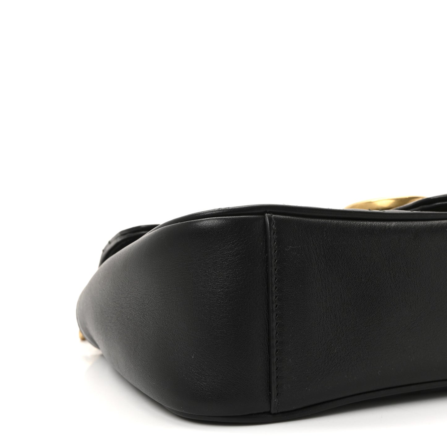 Calfskin Matelasse Small GG Marmont Shoulder Bag Black