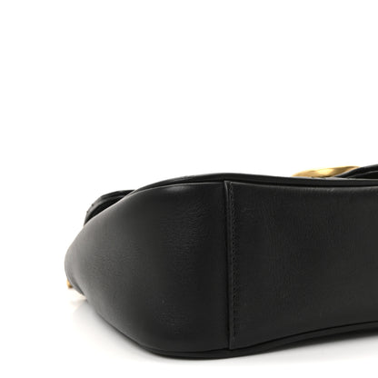 Gucci Calfskin Matelasse Small GG Marmont Shoulder Bag Black 9 of 10