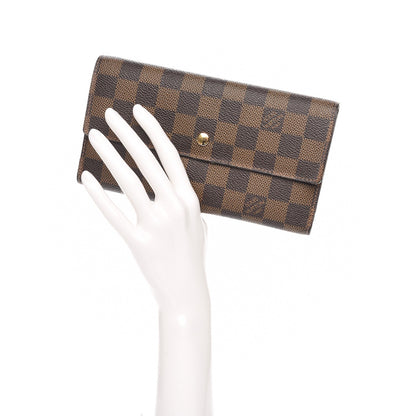Louis Vuitton Damier Ebene Porte Tresor International Wallet 2 of 9