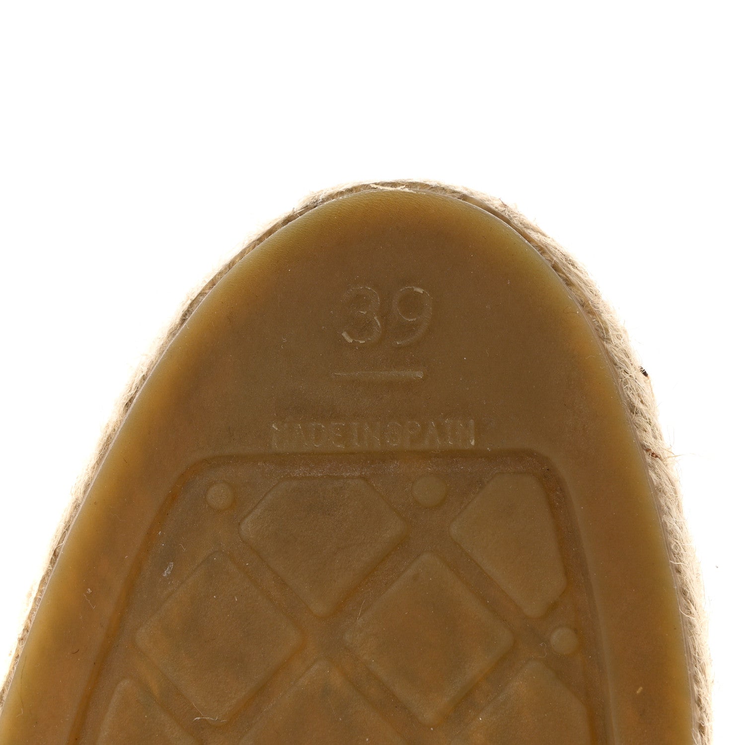 Chanel Tweed Grosgrain CC Espadrilles 39 Gold Beige Black 8 of 9