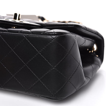 Chanel Lambskin Quilted Mini Square Flap Black 9 of 9