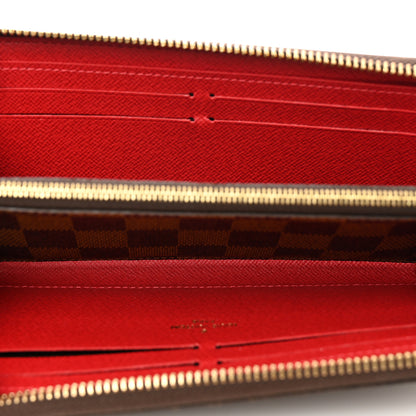 Louis Vuitton Damier Ebene Clemence Wallet Cherry 5 of 7