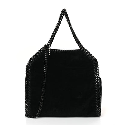 Stella McCartney Velvet Mini Falabella Fold Over Tote Black 1 of 8