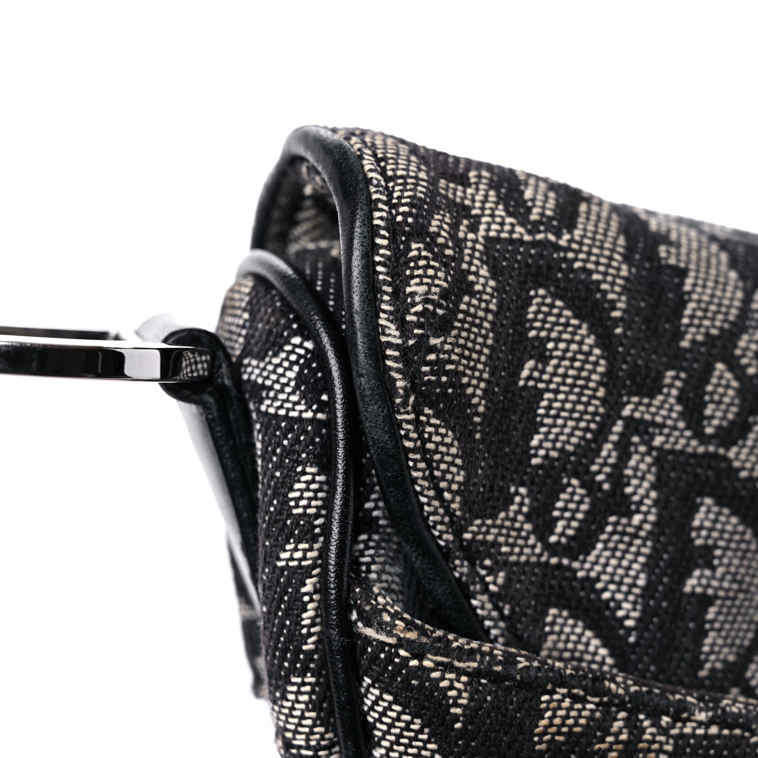 Christian Dior Monogram Saddle Bag Black 12 of 18