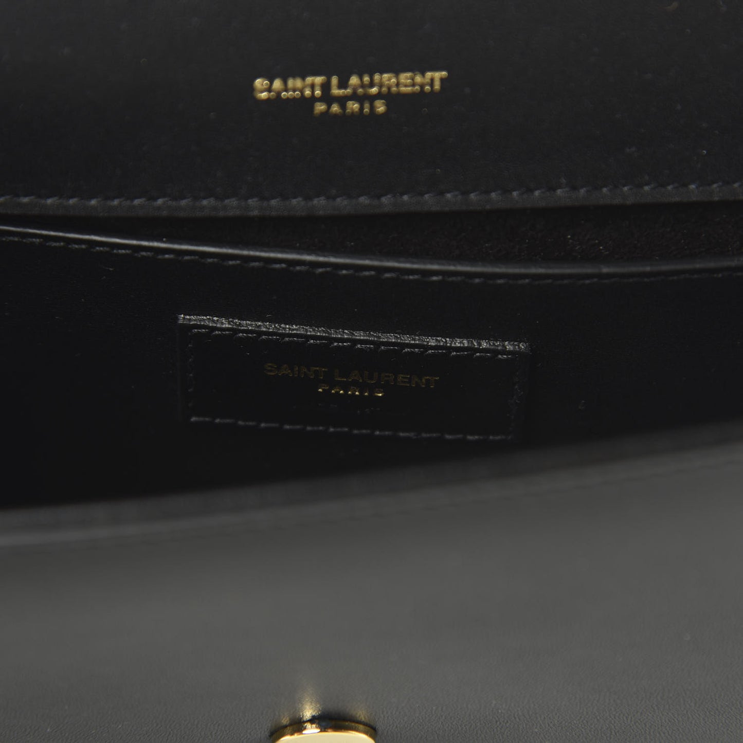 Calfskin Classic Monogram Tassel Clutch Black