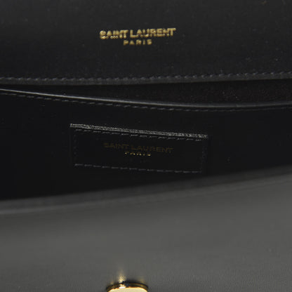 Saint Laurent Calfskin Classic Monogram Tassel Clutch Black 8 of 9