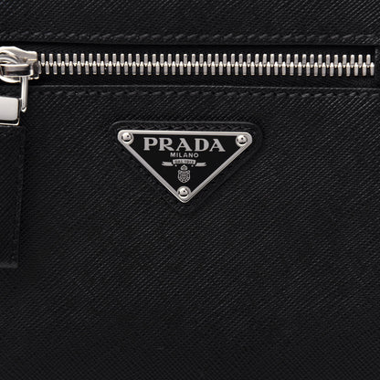 Prada Saffiano Sling Backpack Black 9 of 9